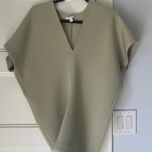 COS Light Olive Women's Tunic Top